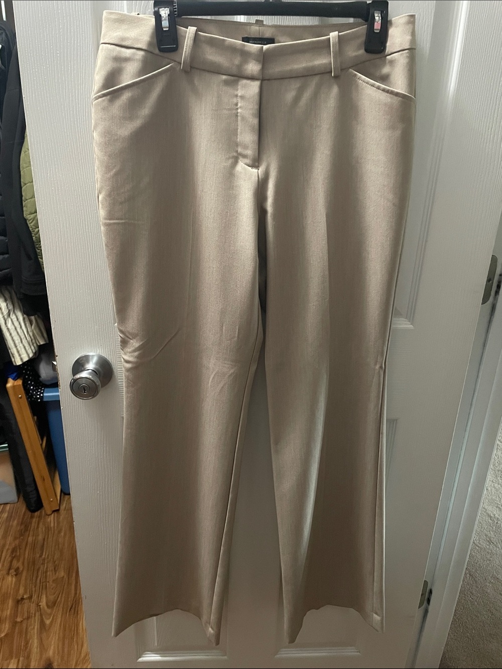 Worthington Khaki Straight-Leg Dress Pants